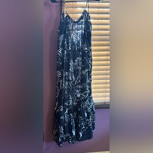 Anthropologie petites small dress black zebra print NWT